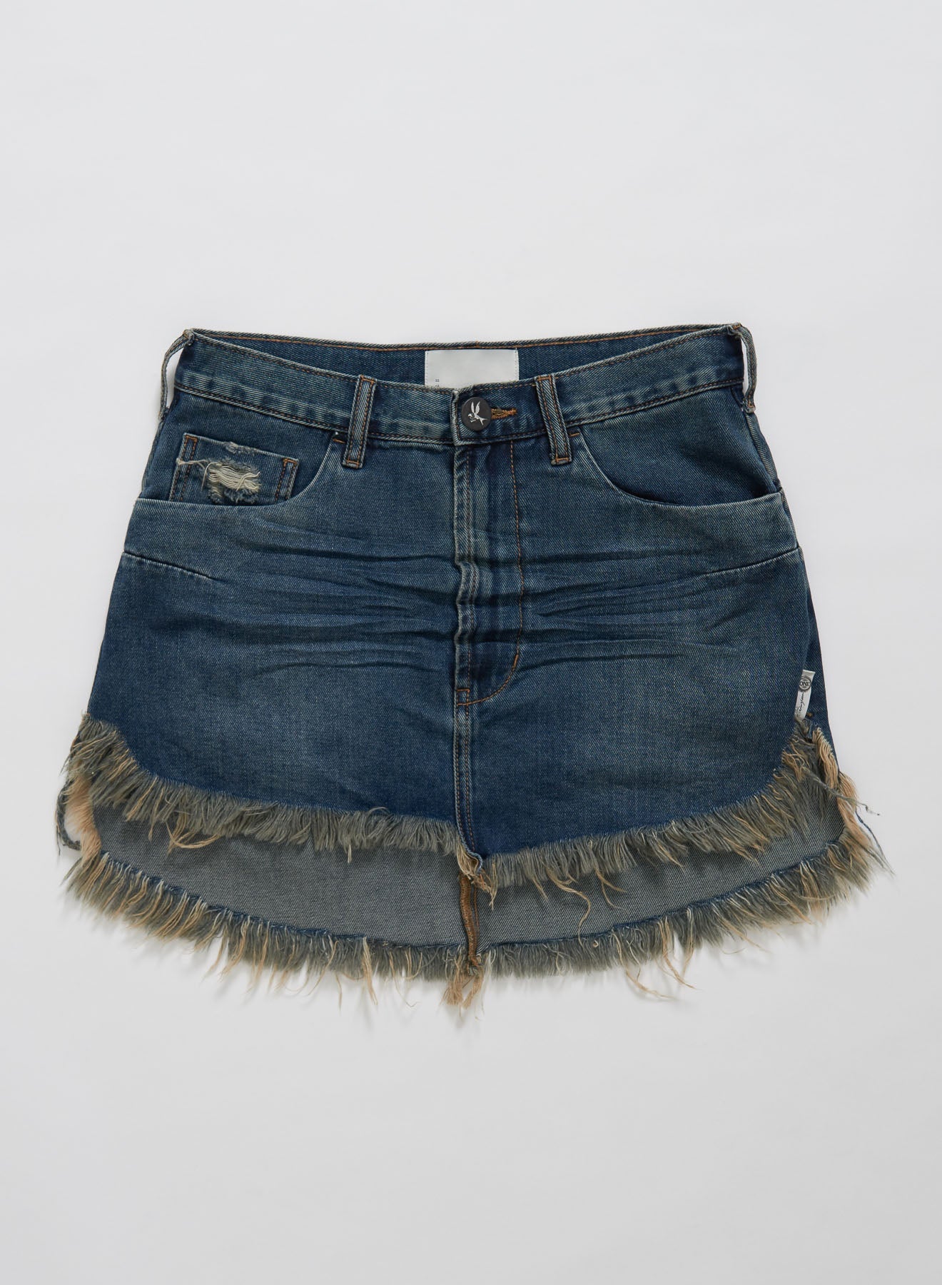 Products DIRTY INDIGO VANGUARD MID RISE RELAXED DENIM MINI