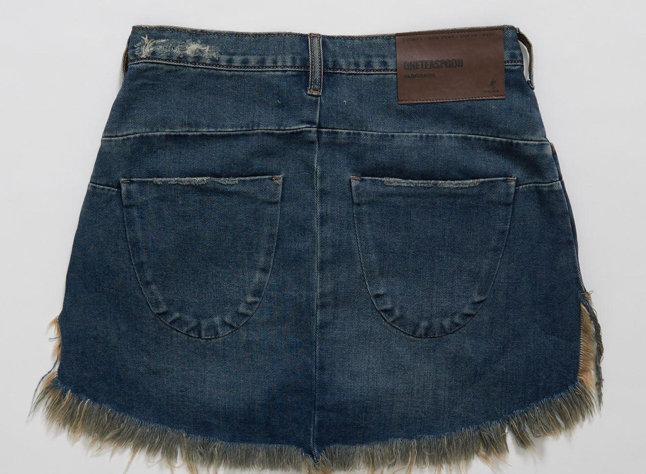 DIRTY INDIGO VANGUARD MID RISE RELAXED DENIM MINI