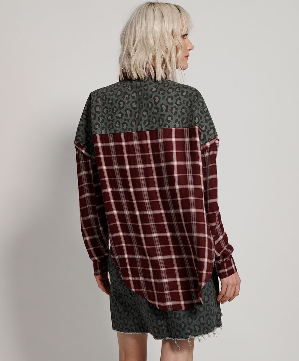 Products OXBLOOD CHECK MOTLEY SHIRT