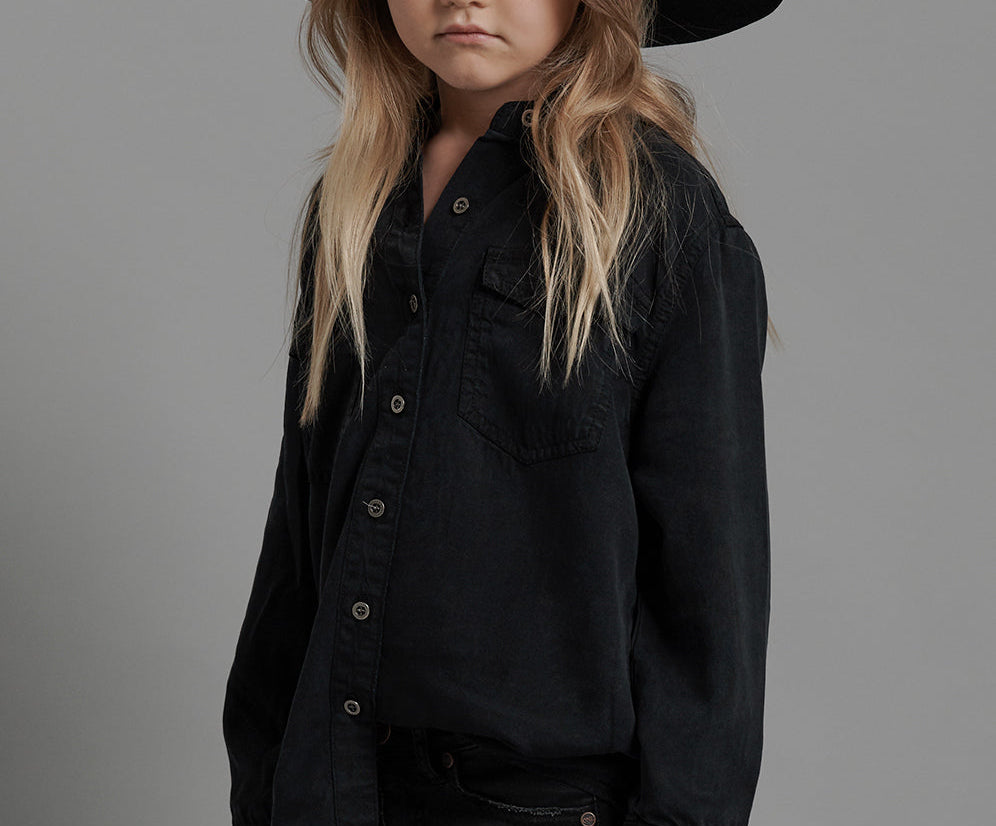 KIDS FOX BLACK ORGINAL LIBERTY SHIRT