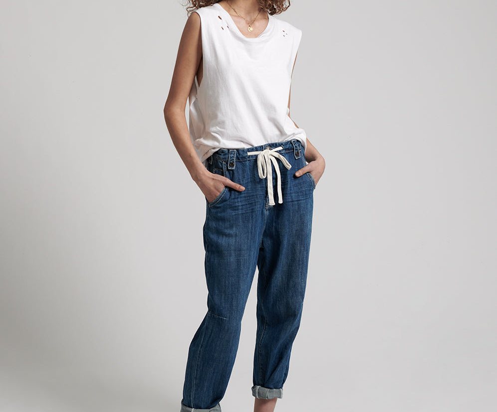 RODEO BLUE SAFARI JEANS HIGH WAIST RELAXED JEAN