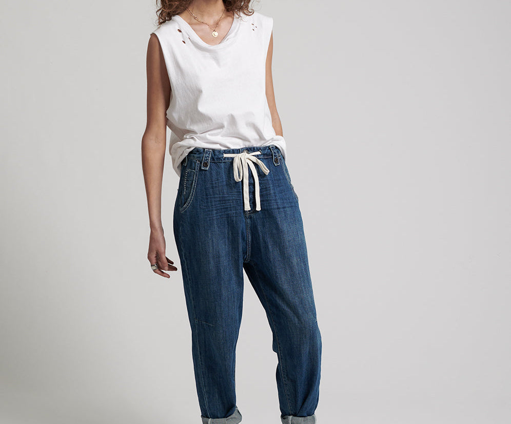 RODEO BLUE SAFARI JEANS HIGH WAIST RELAXED JEAN