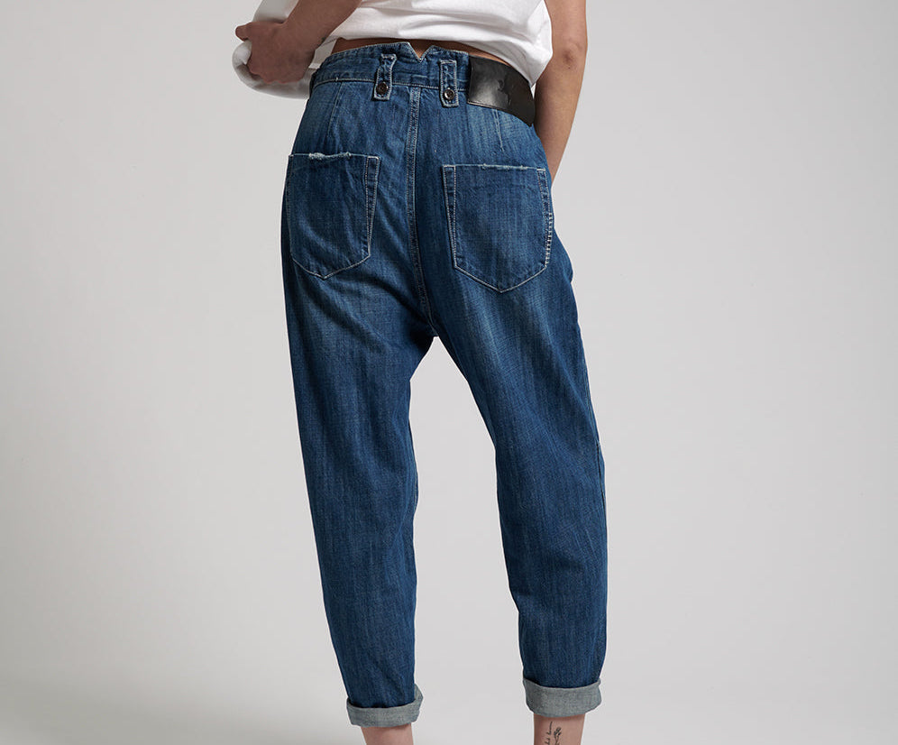 RODEO BLUE SAFARI JEANS HIGH WAIST RELAXED JEAN