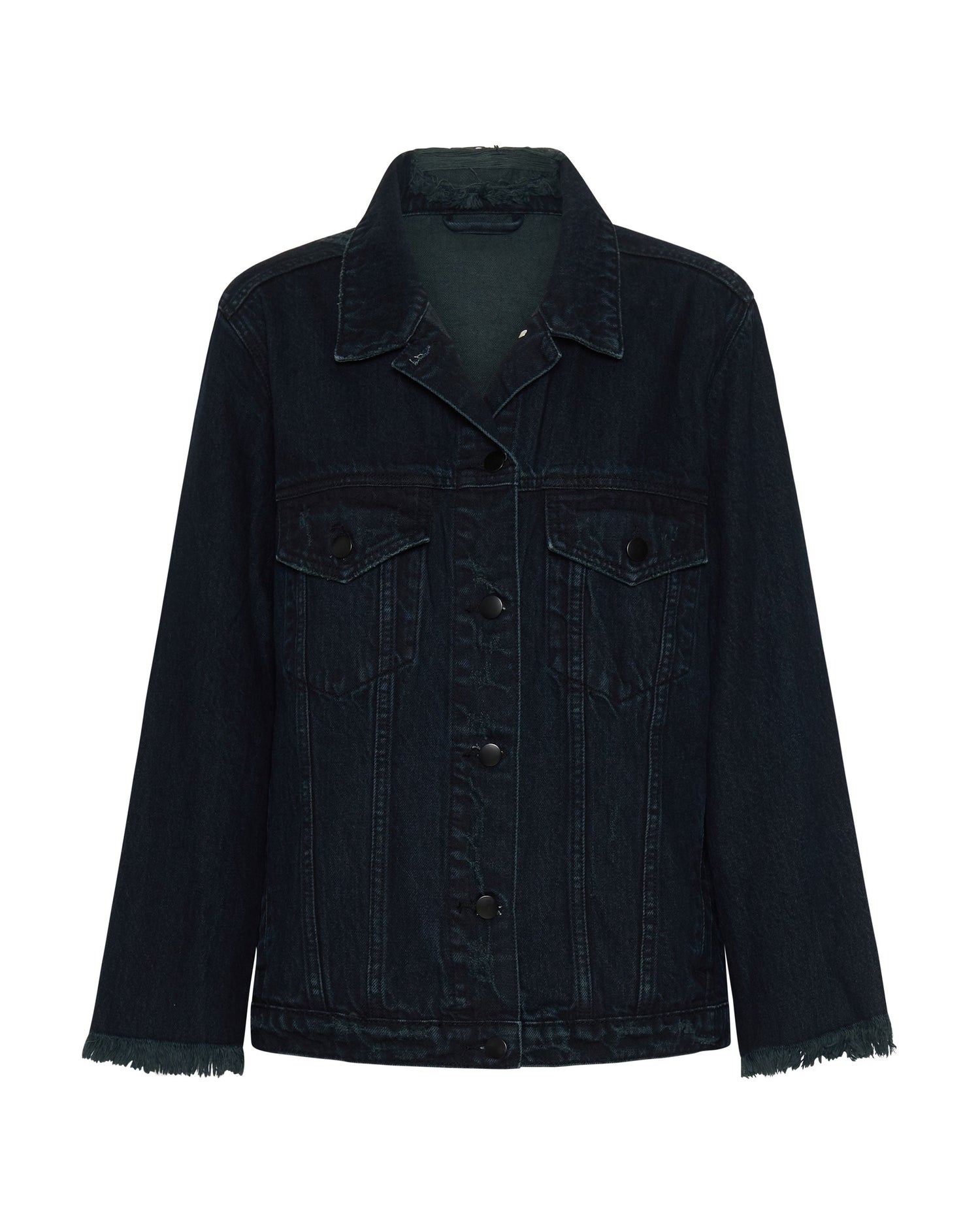 Products CRYSTAL ROCK N ROLL RECYCLED DENIM JACKET