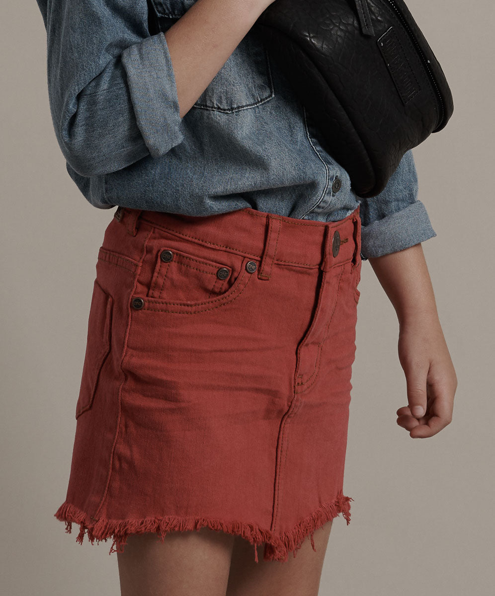 Products KIDS RED PUNK 2020 MINI SKIRT