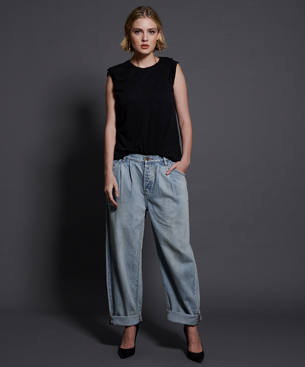 Products KANSAS BLUE SMITHS LOW WAIST WIDE LEG JEAN
