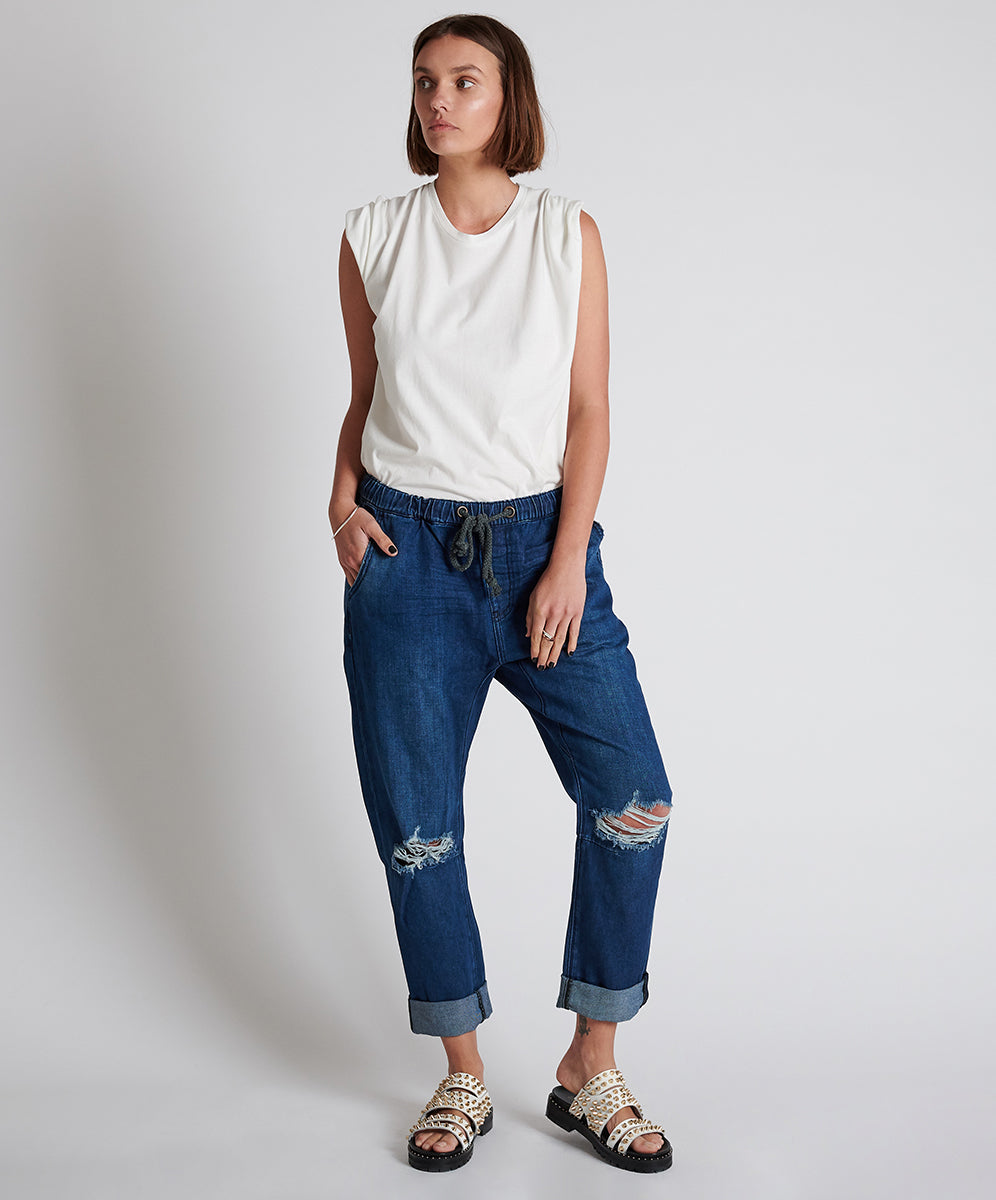 Products BLUEMOON SHABBIES DRAWSTRING JEAN