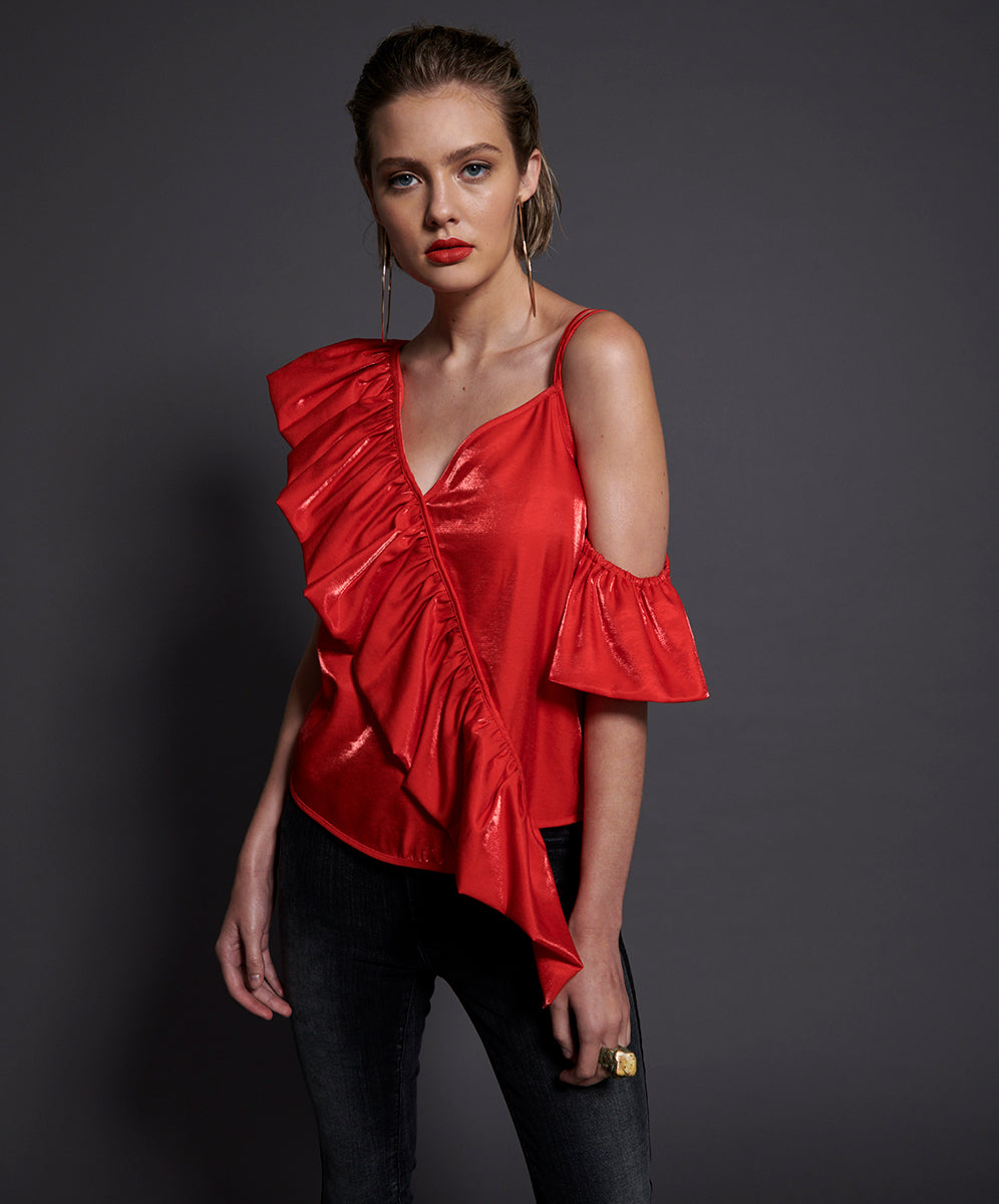 Products Ashley Top - 80S Red