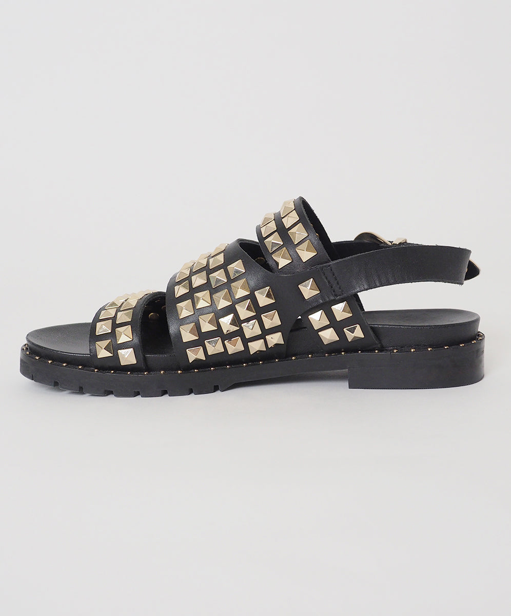 Products BLACK STUDDED VIVIENNE SANDAL