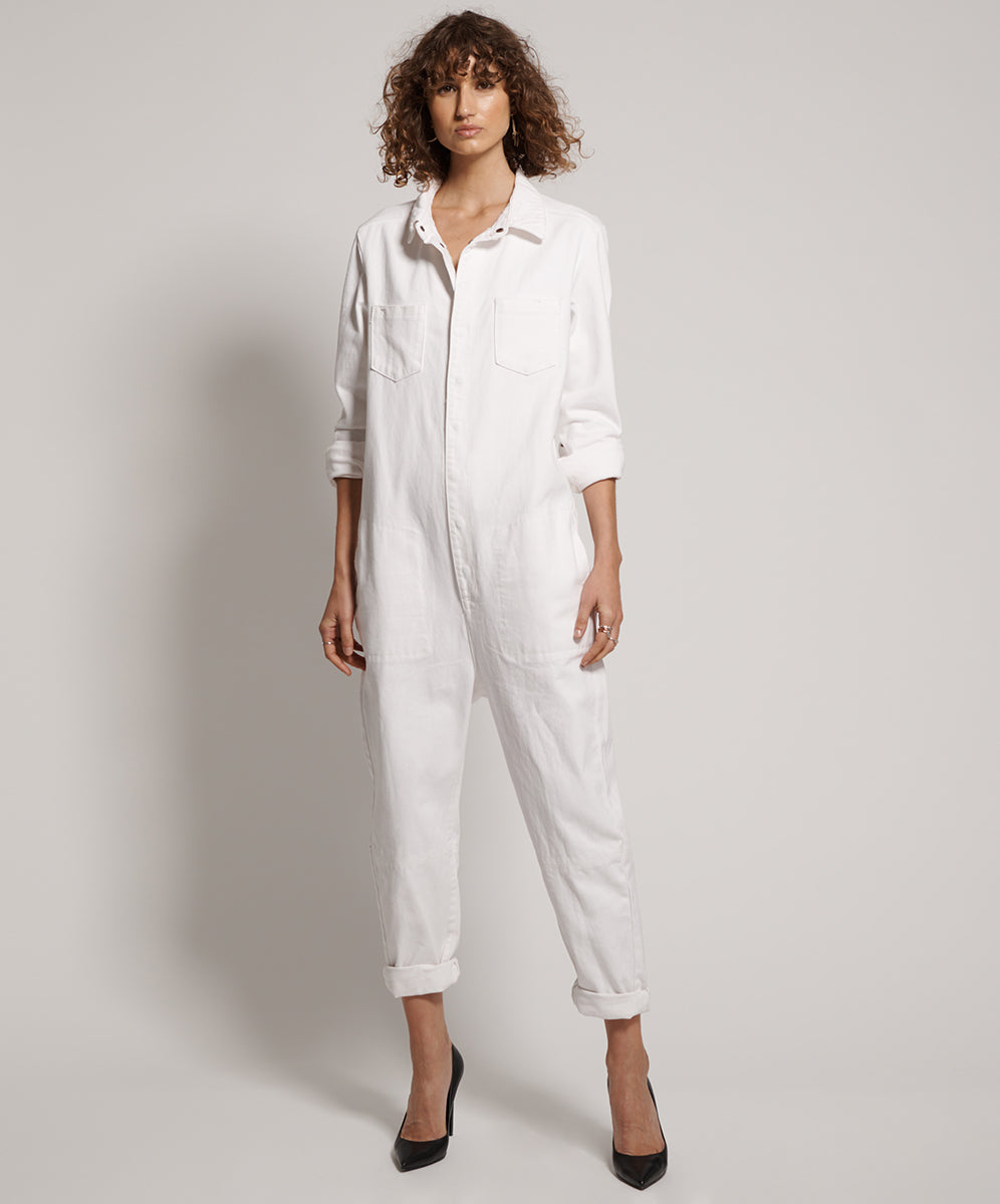 Products NATURAL WHITE PARADISE UTILITY JUMPSUIT