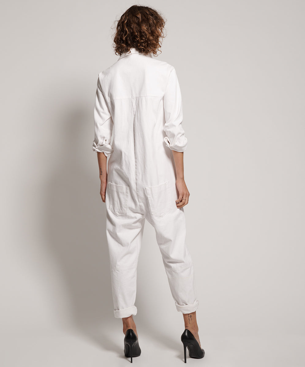 Natural White Paradise Utility Jumpsuit OneTeaspoon One Teaspoon