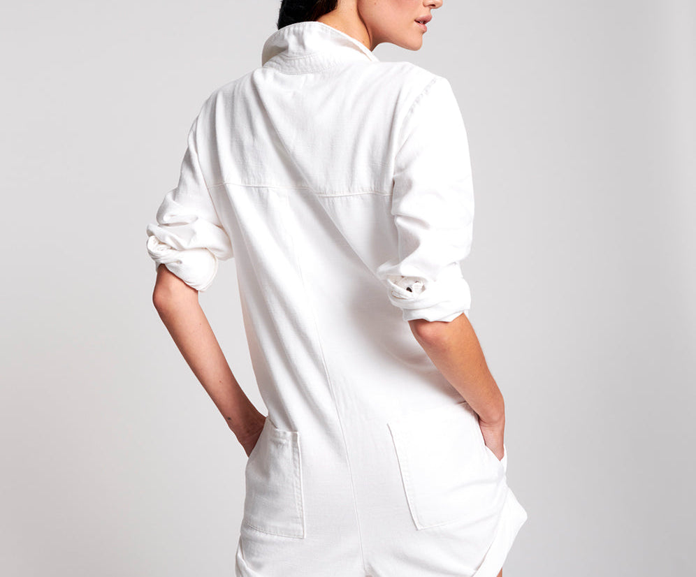 NATURAL WHITE PROPHECY JUMPSUIT