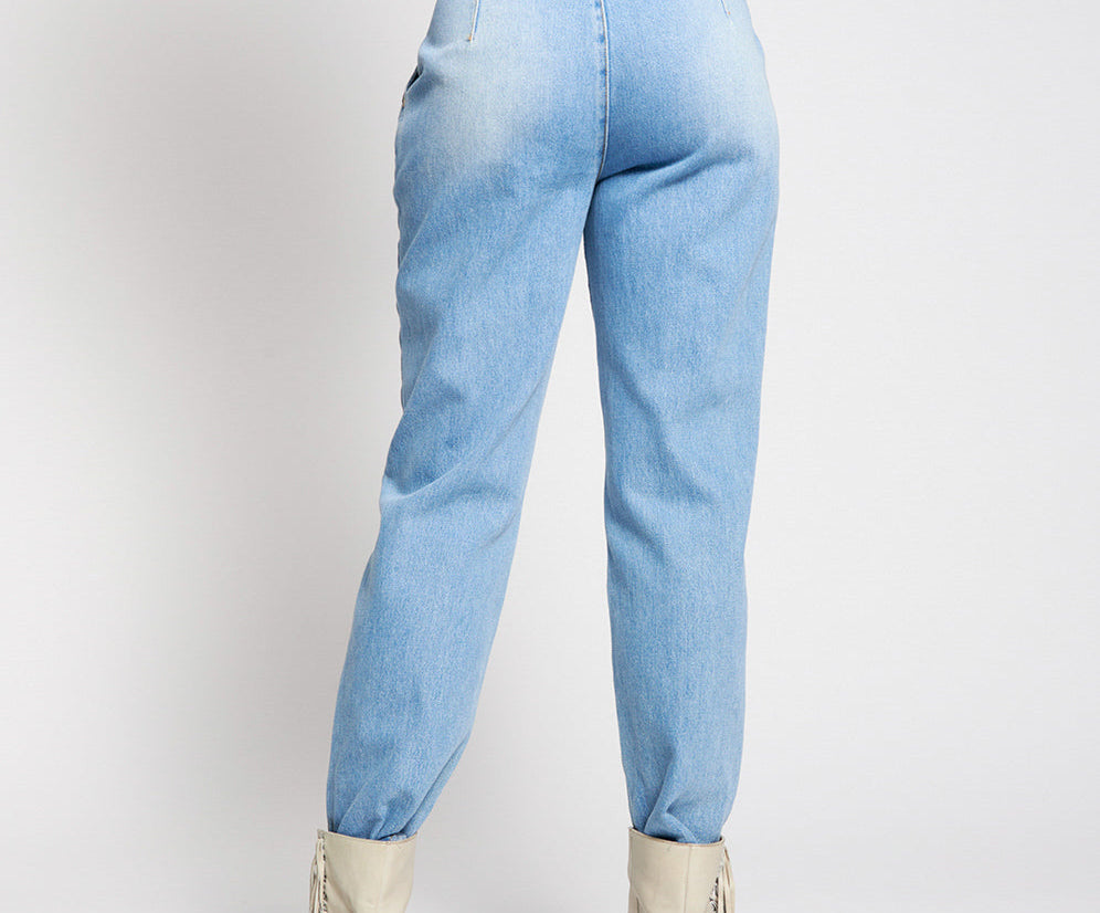 Streetwalkers High Waist 80S Fit Denim Jeans - Pacifica