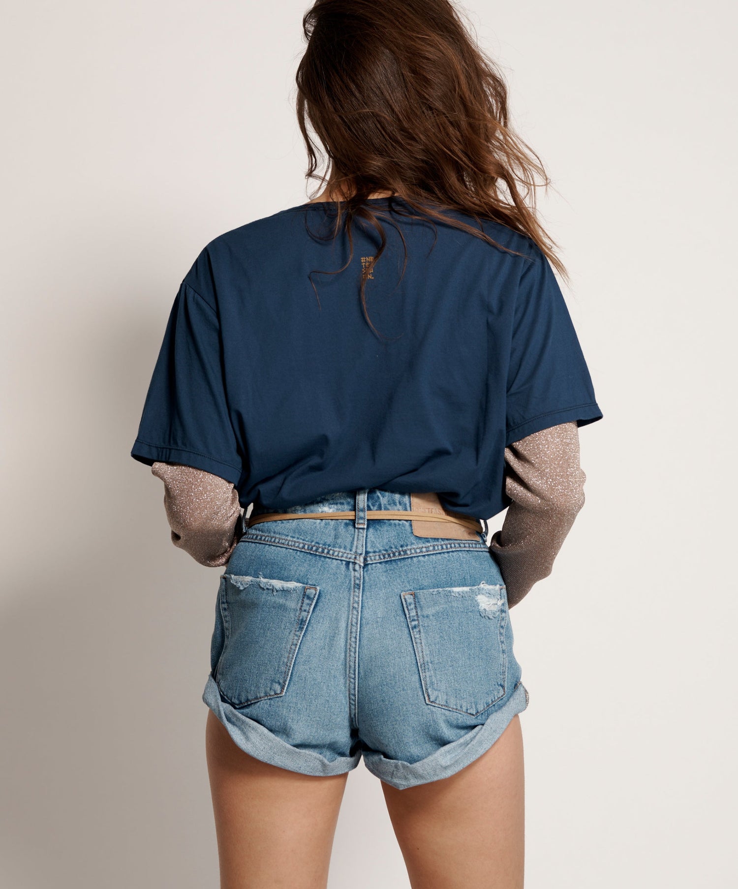 Products Bandits Mid Waist Denim Shorts - Pacifica Blue
