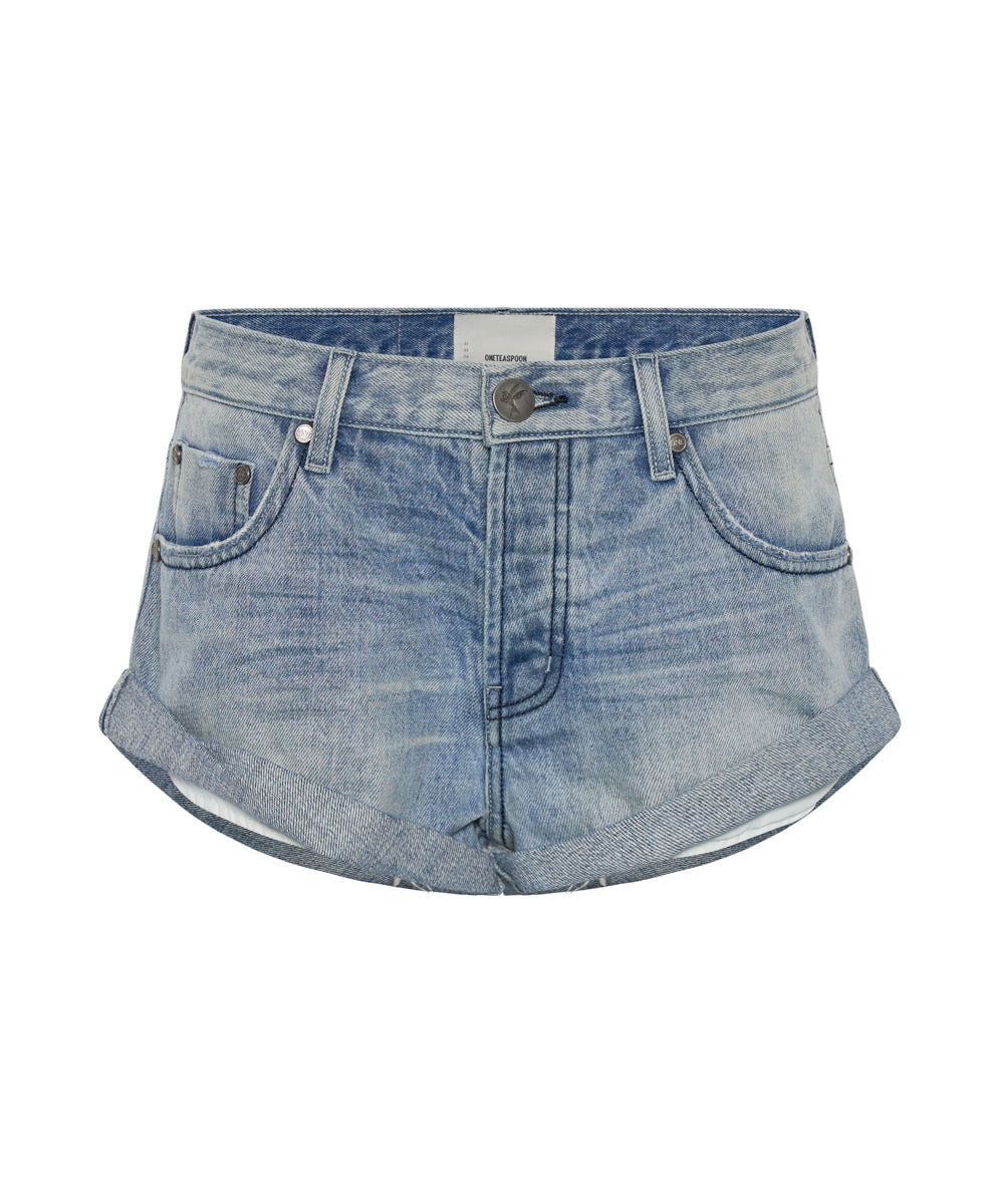 Products Bandits Low Waist Denim Shorts - Archived Salty Dog Blue