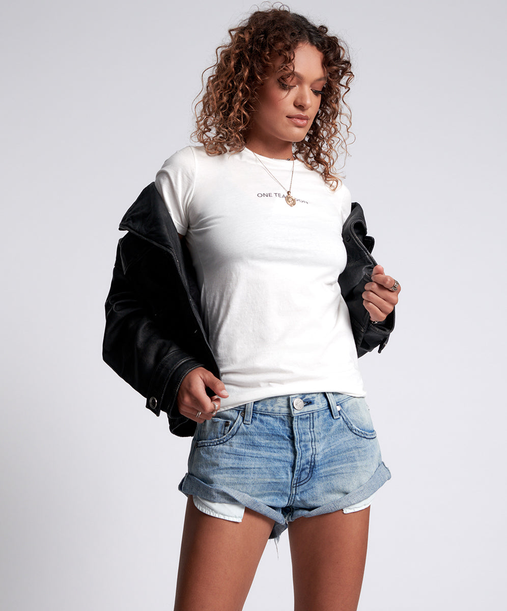 Products Bandits Low Waist Denim Shorts - Archived Salty Dog Blue
