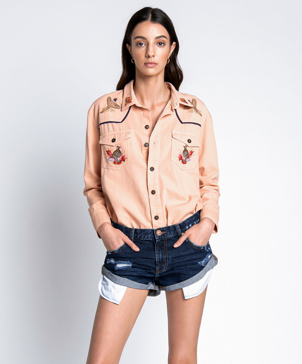 Products Bandits Low Waist Denim Shorts - Virgin Blue