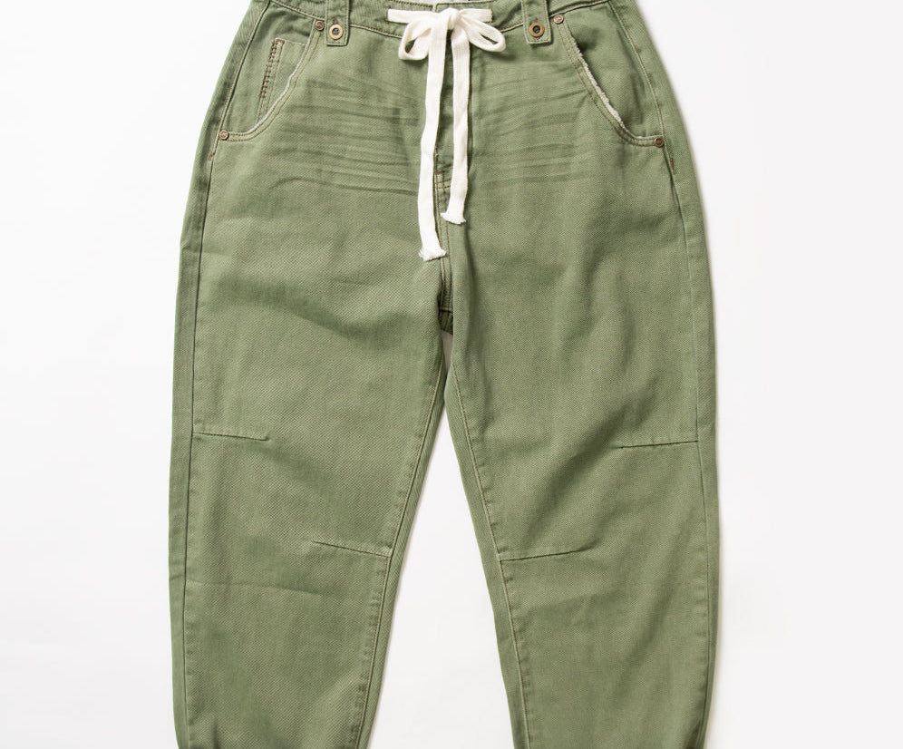 SUPER KHAKI SAFARI HIGH WAIST RELAXED JEANS KHAKI