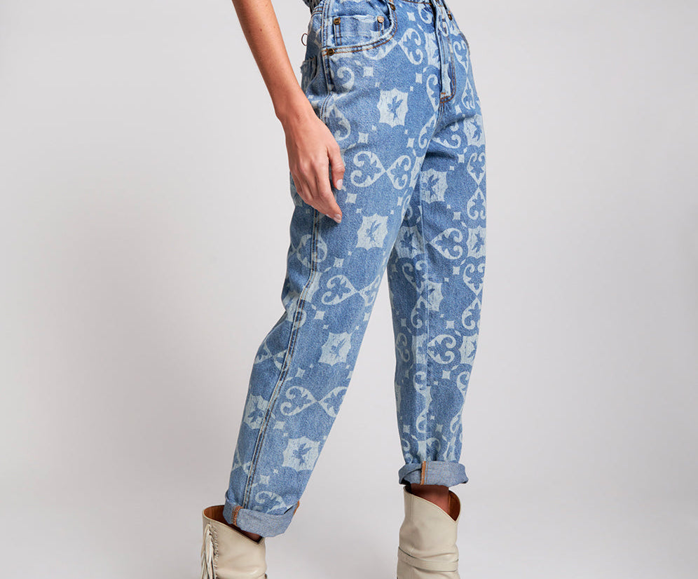 Pioneer Vintage 80S Fit High Waist Denim Jeans - Texan Bower Bird