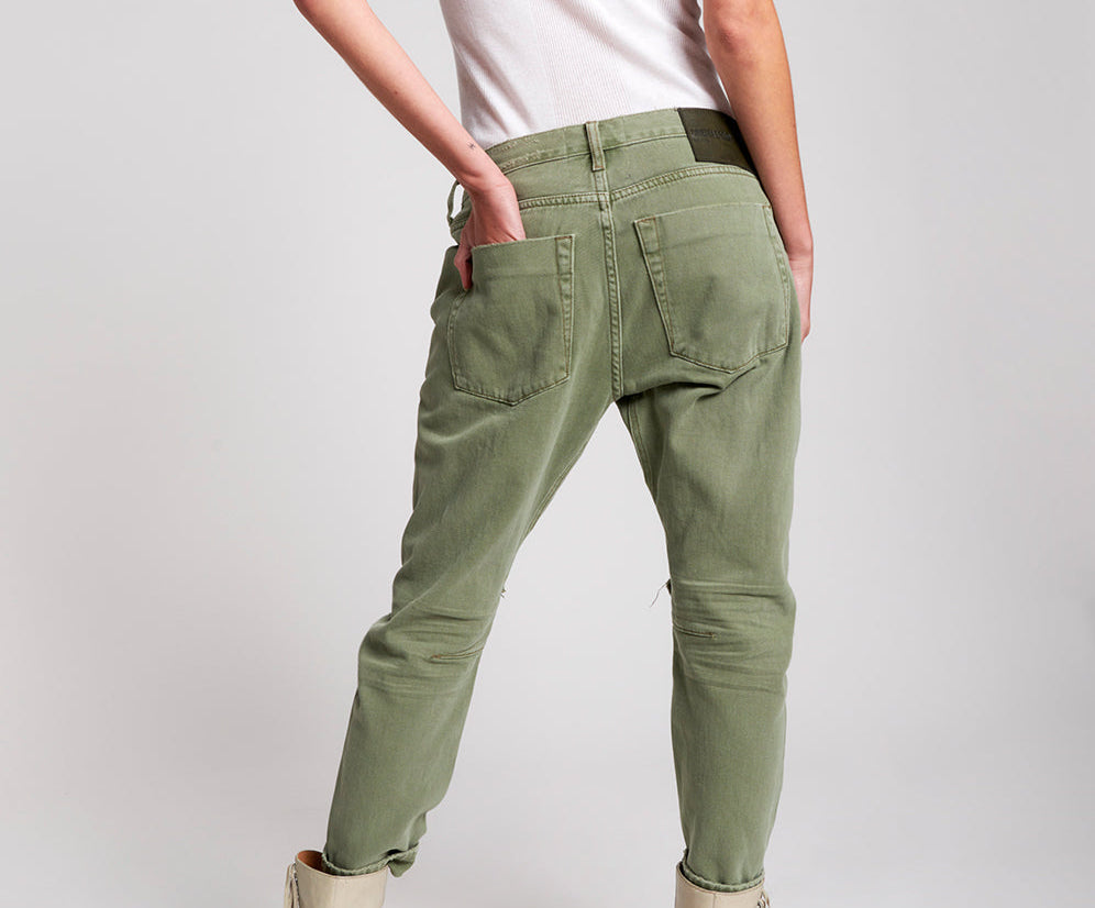 SUPER KHAKI SAINTS BOYFRIEND JEANS