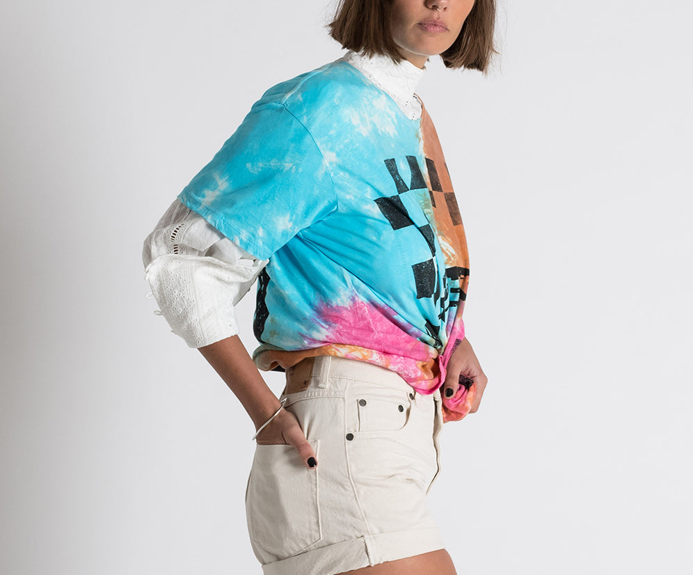 Bandits High Waist Denim Shorts - Nashville Cream