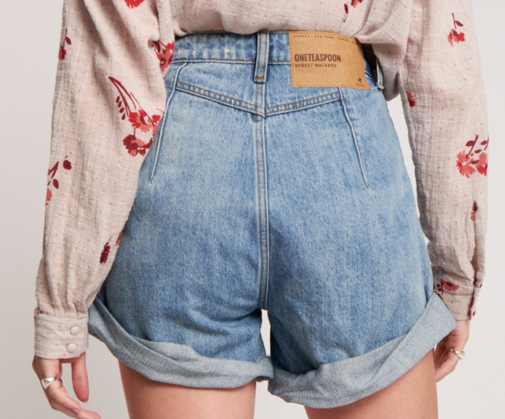 Streetwalkers High Waist 80S Fit Denim Shorts Venice One Teaspoon