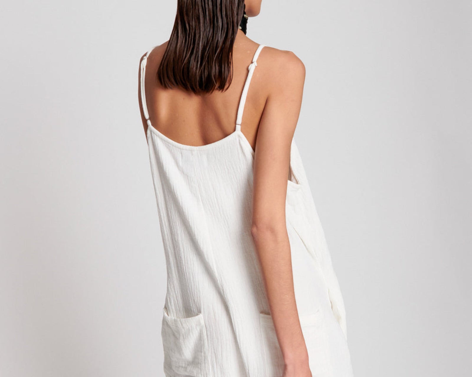 EMBROIDERD FISHERMAN CLOTH ISLAND PLAYSUIT