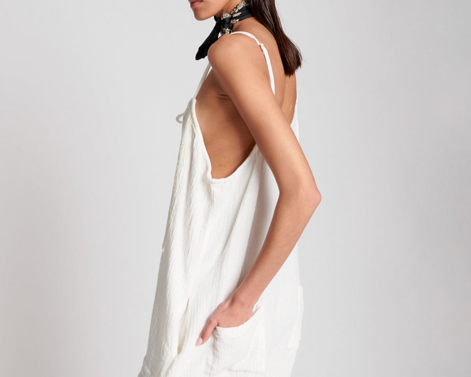 EMBROIDERD FISHERMAN CLOTH ISLAND PLAYSUIT