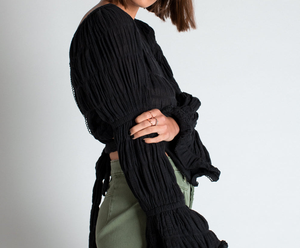 BLACK SUMMER NIGHTS CROP