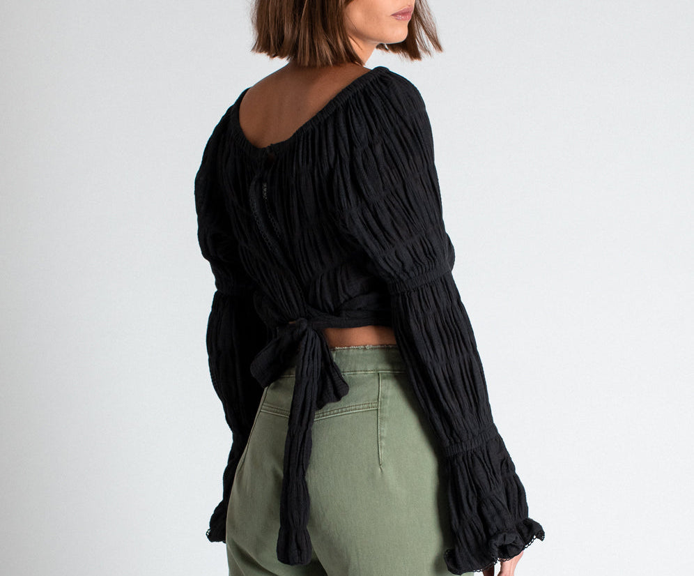 BLACK SUMMER NIGHTS CROP