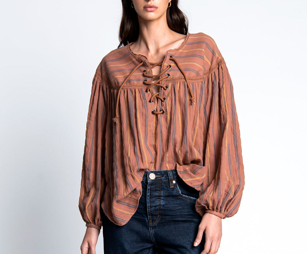 DESERT STRIPE TANGIERS TUNIC