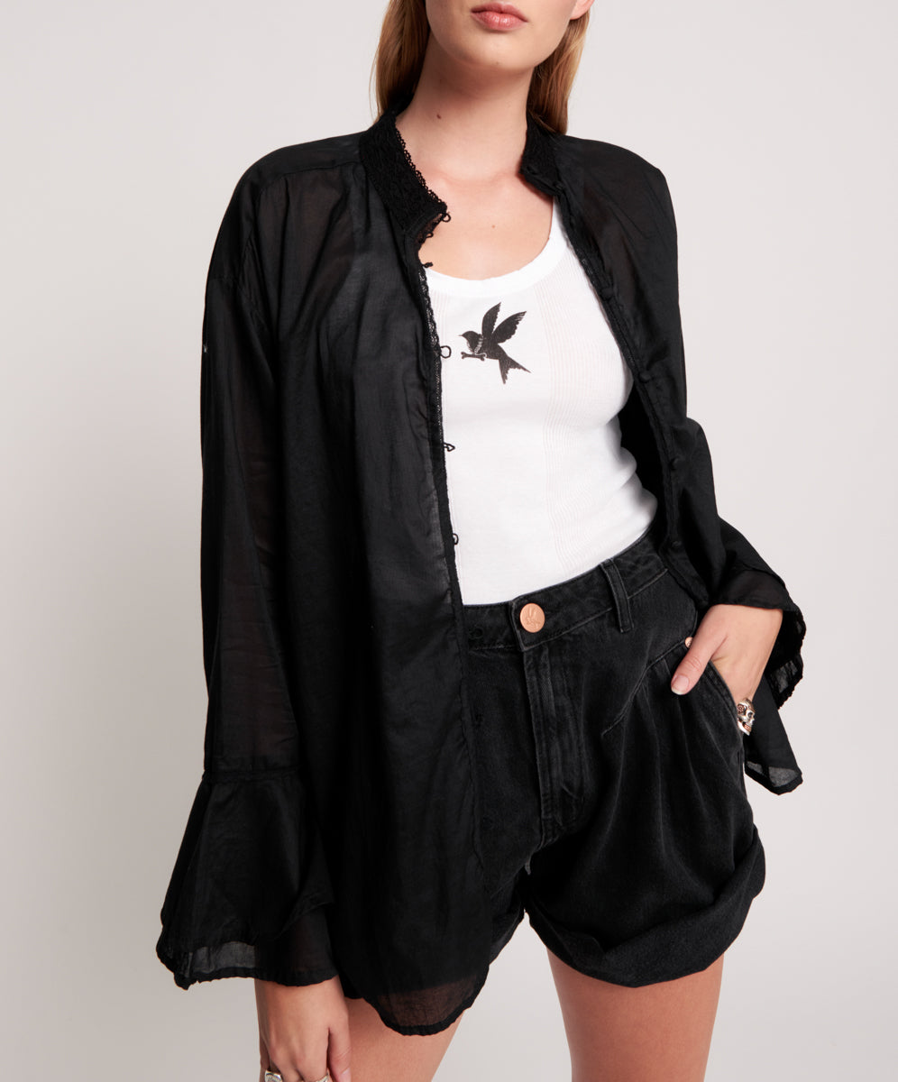 Products BLACK VOILE FANTASIE SHIRT