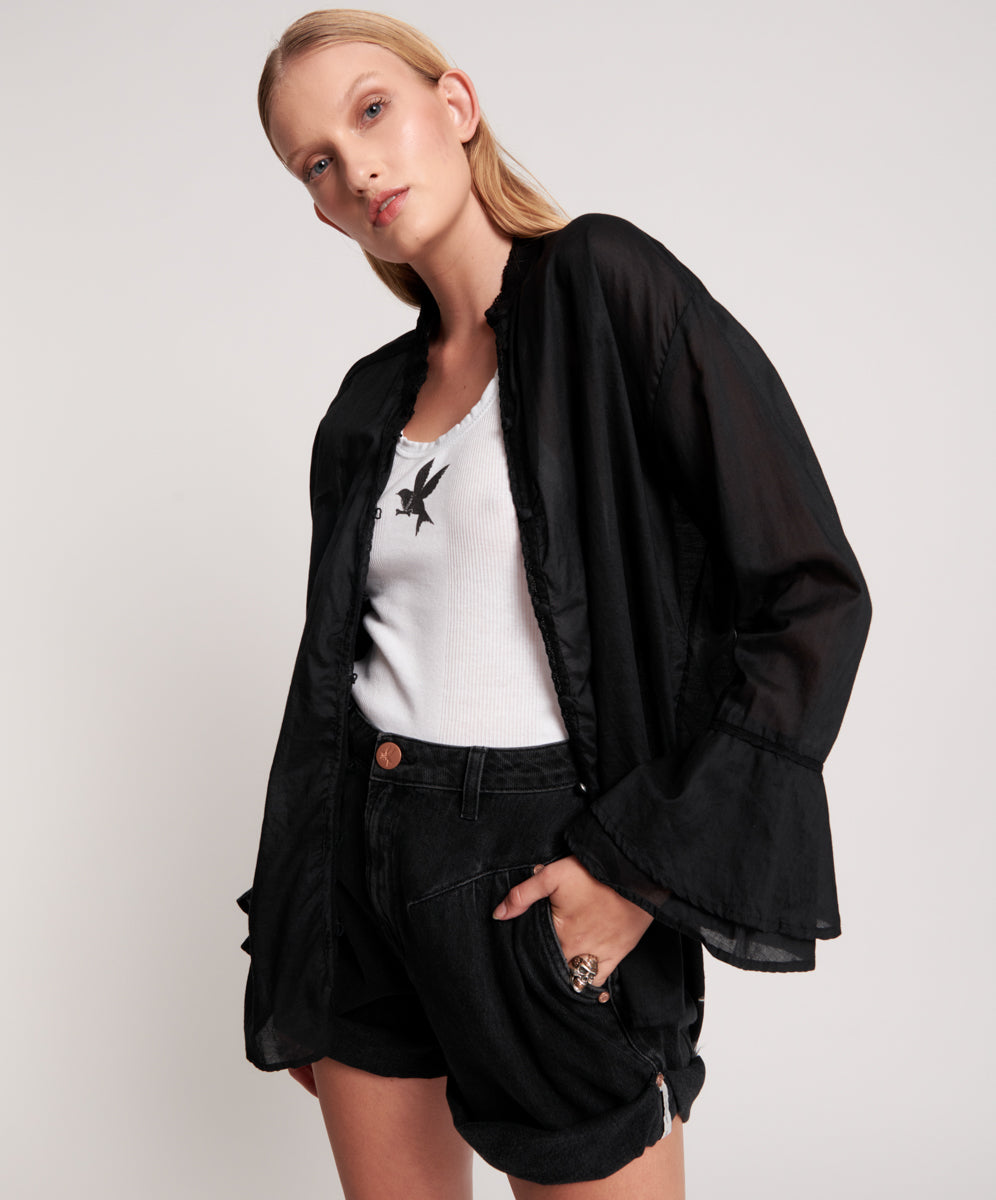 Products BLACK VOILE FANTASIE SHIRT