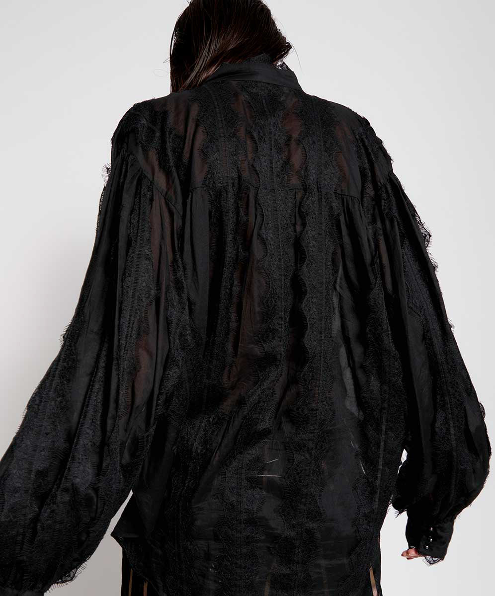 Products BLACK ETERNAL SPIRIT LACE TOP