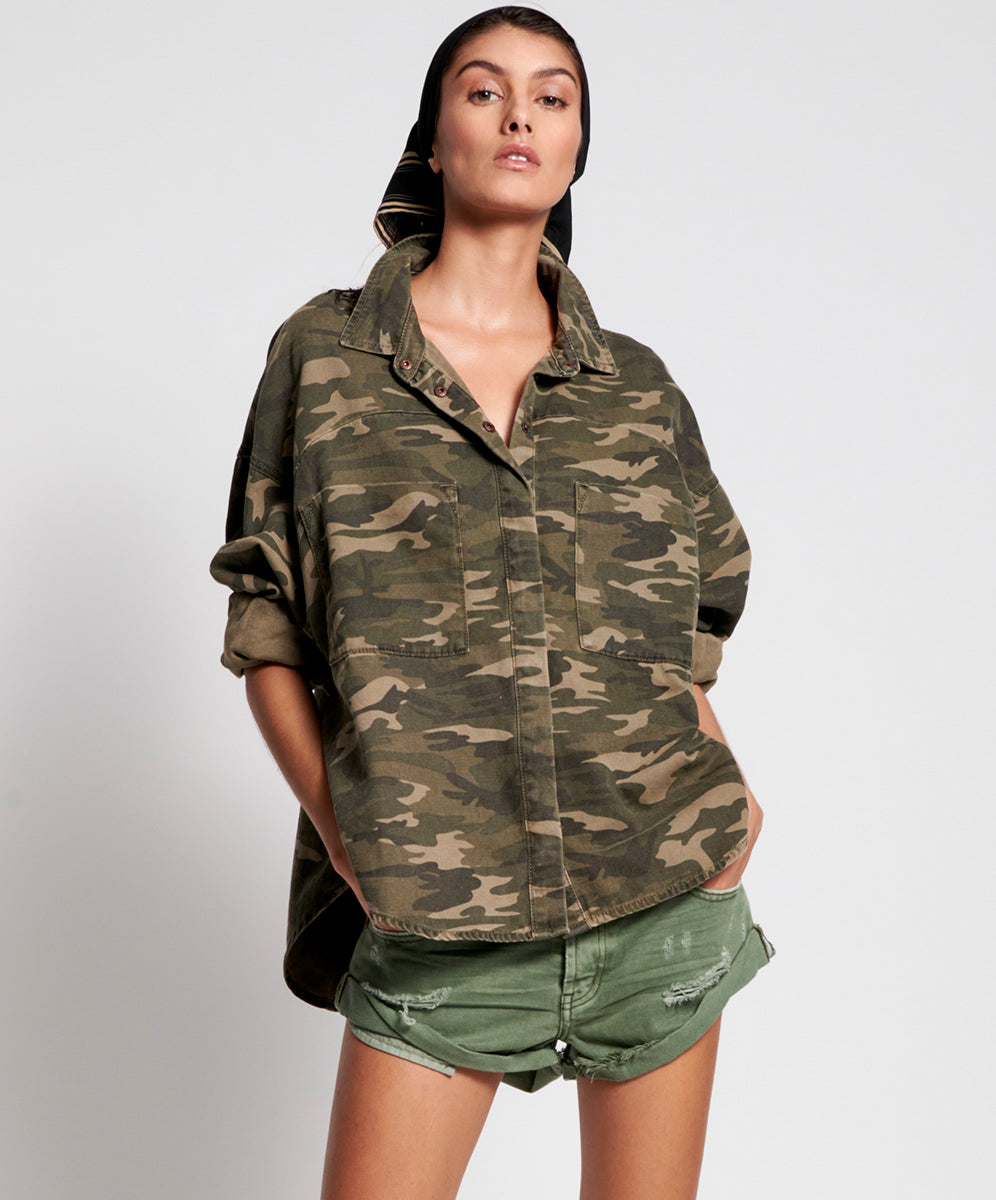Products CAMO LONG SLEEVE DARIA SHIRT