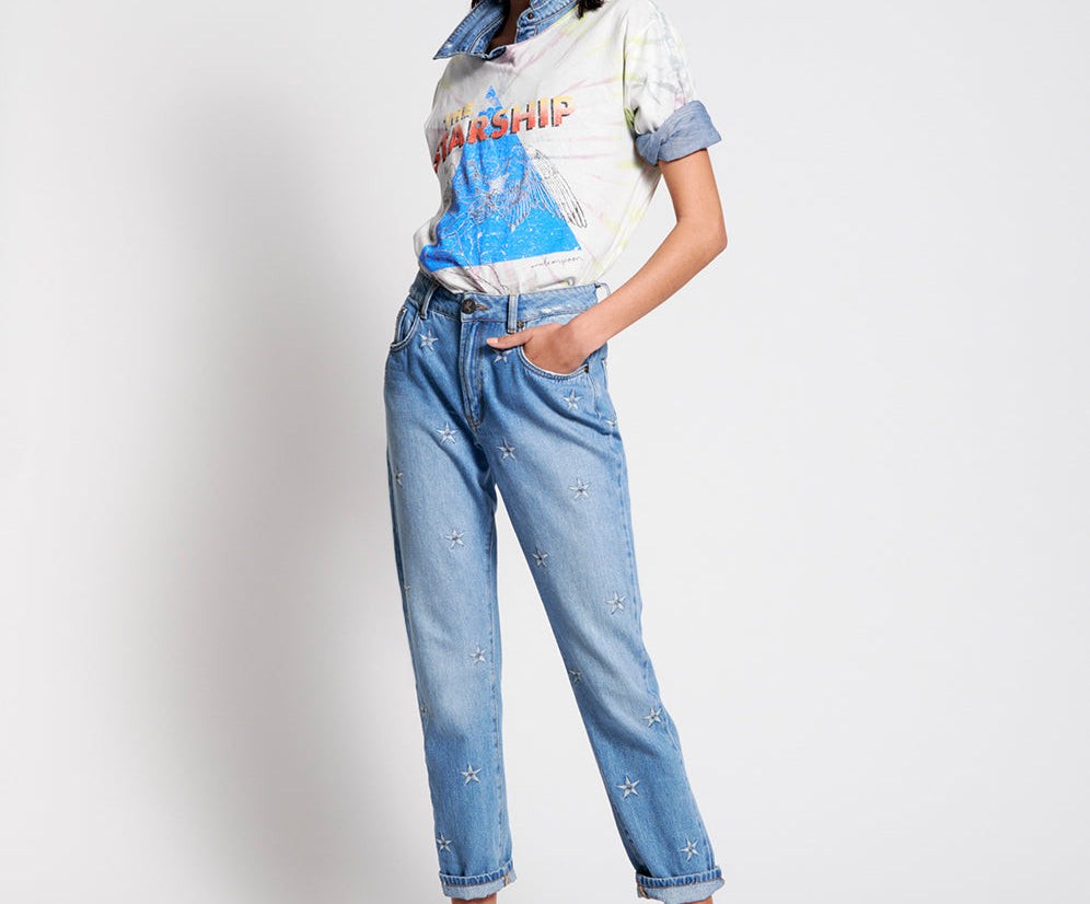 PACIFIC STAR AWESOME BAGGIES HIGH WAIST STRAIGHT LEG JEANS