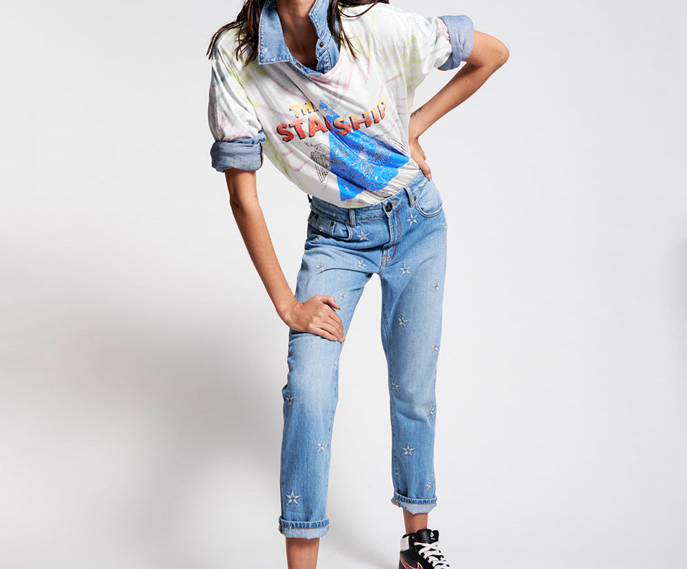 PACIFIC STAR AWESOME BAGGIES HIGH WAIST STRAIGHT LEG JEANS