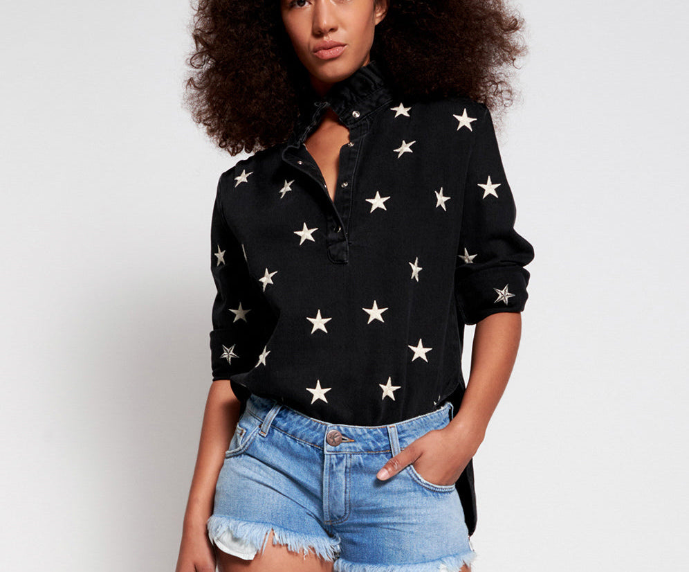 PACIFICA DUKES LOW WAIST MINI DENIM SHORT