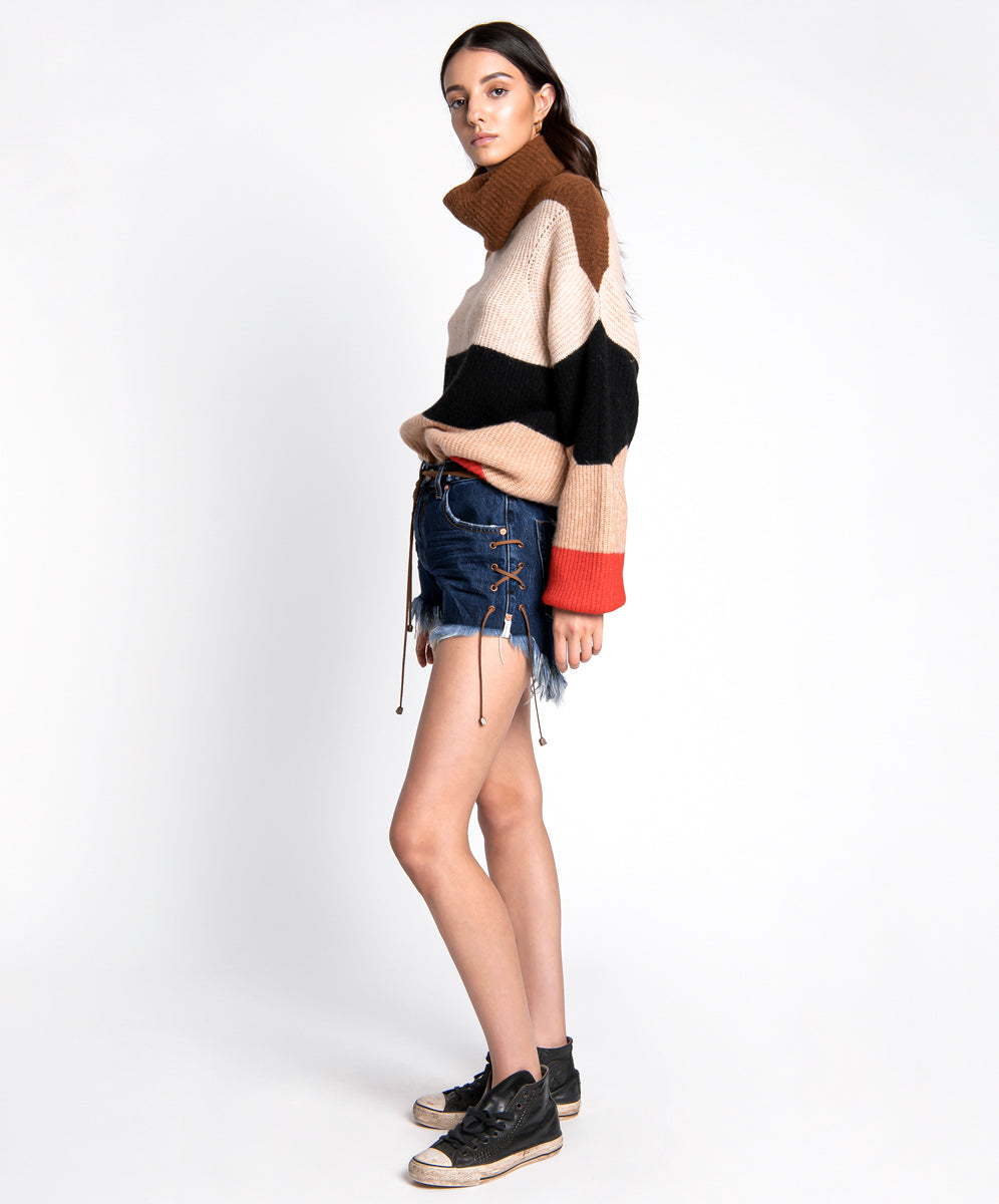 Last Stock VIRGIN BLUE OUTLAWS MID LENGTH DENIM SHORT