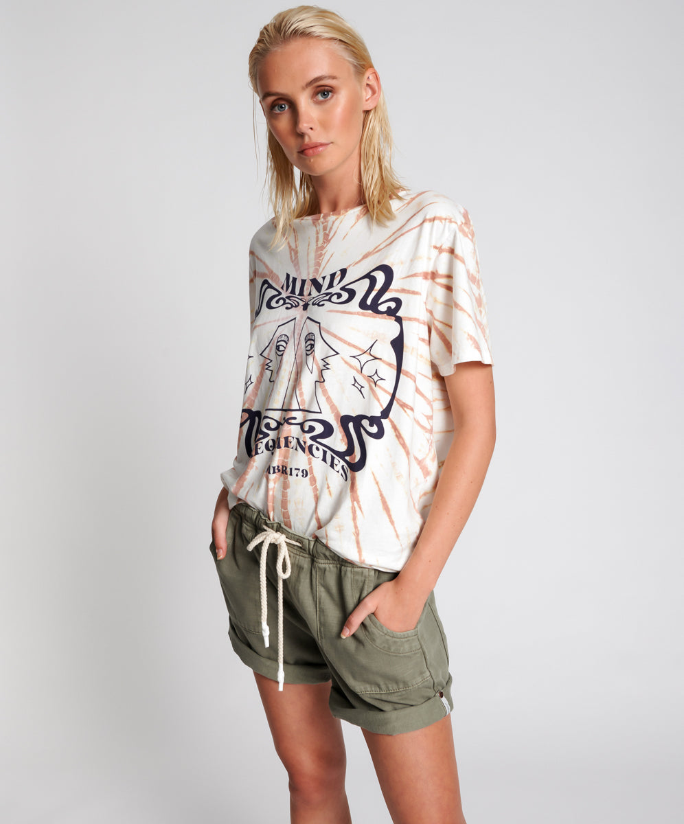 Products Shabby Bandits Low Waist Denim Shorts - Vintage Khaki