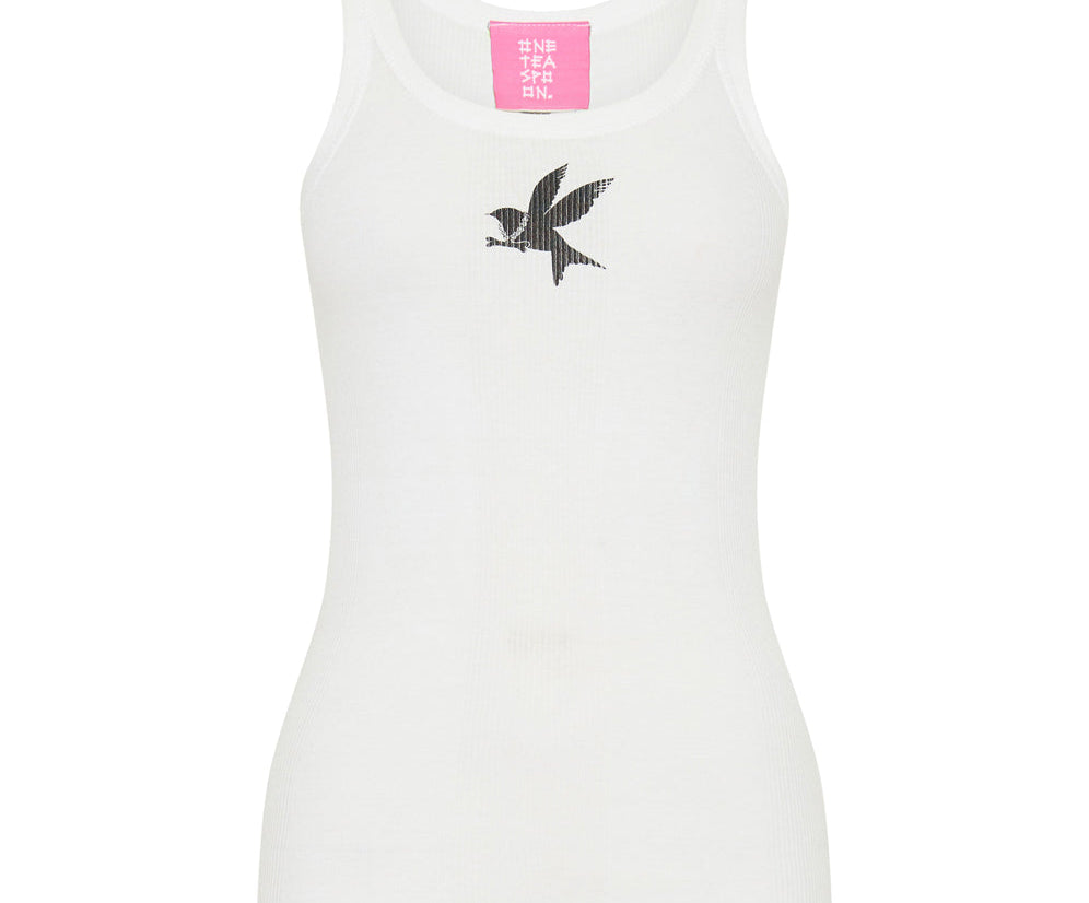 WHITE BOWER BIRD SINGLET