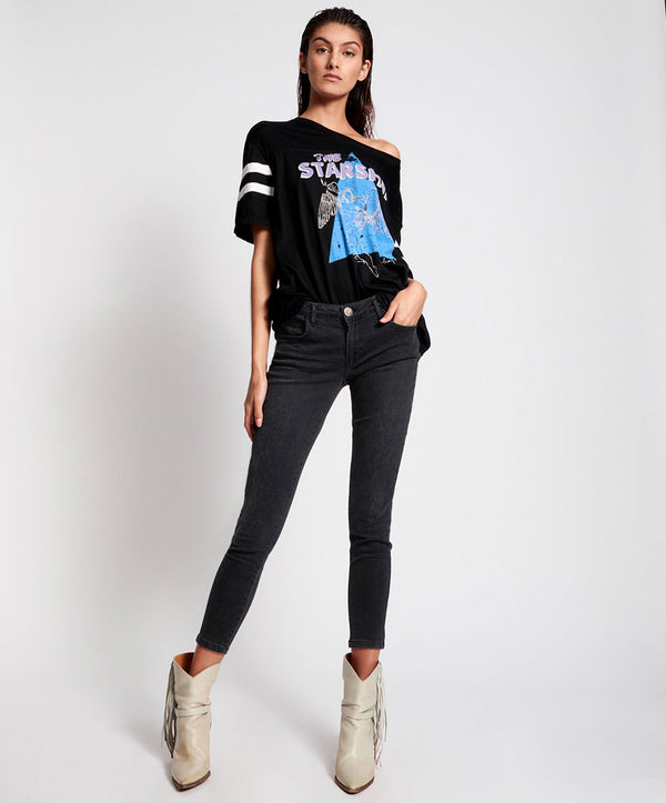 BLACK SWAN FREEBIRDS II LOW WAIST SKINNY JEAN BLACK