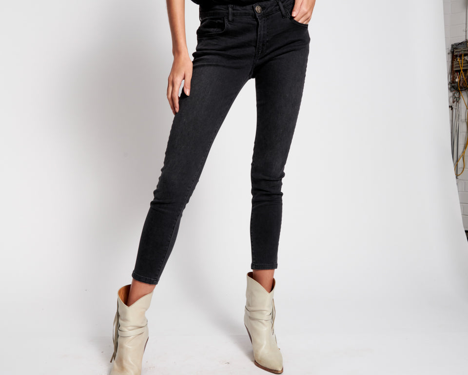 BLACK SWAN FREEBIRDS II LOW WAIST SKINNY JEAN BLACK
