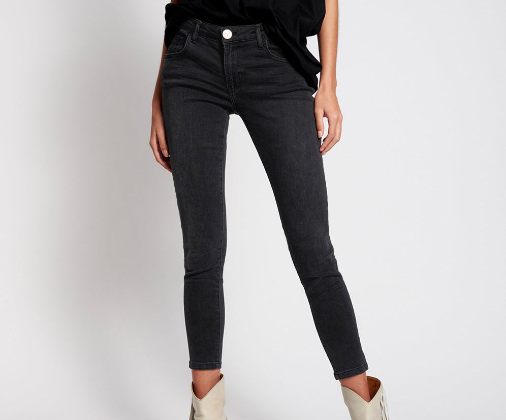 BLACK SWAN FREEBIRDS II LOW WAIST SKINNY JEAN BLACK