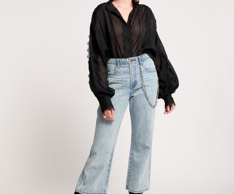 Nomad Mid Waist Vintage Fit Denim Jeans - Salty Dog