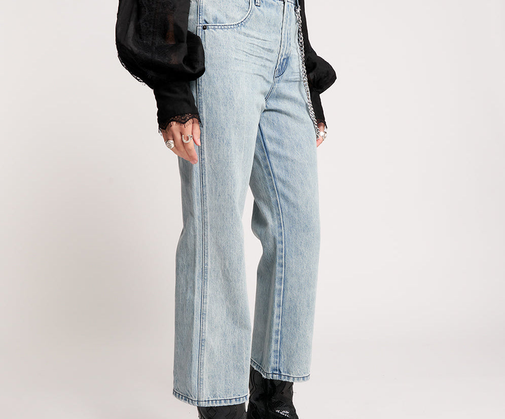 Nomad Mid Waist Vintage Fit Denim Jeans - Salty Dog