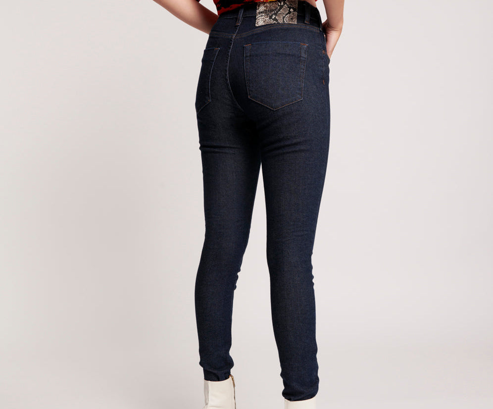 Freebirds Ii High Waist Stretch Skinny Denim Jeans - Raw Blue