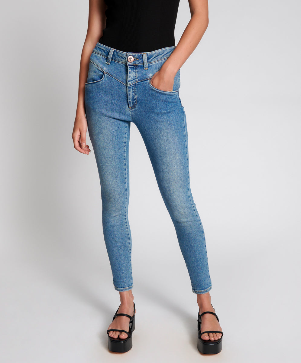 Products ASH BLUE PREACHERS HIGH WAIST SKINNY JEAN