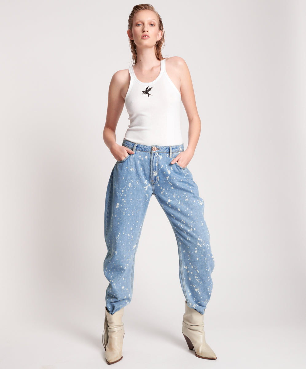 Products Crusaders High Waist Denim Jeans - Royal Salt