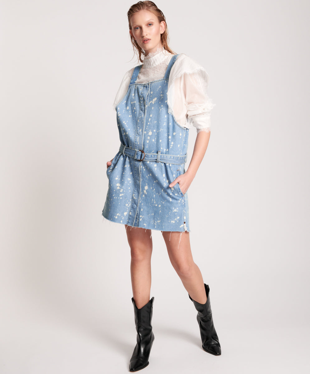 Products Denim Mini Pini Dress - Royal Salt
